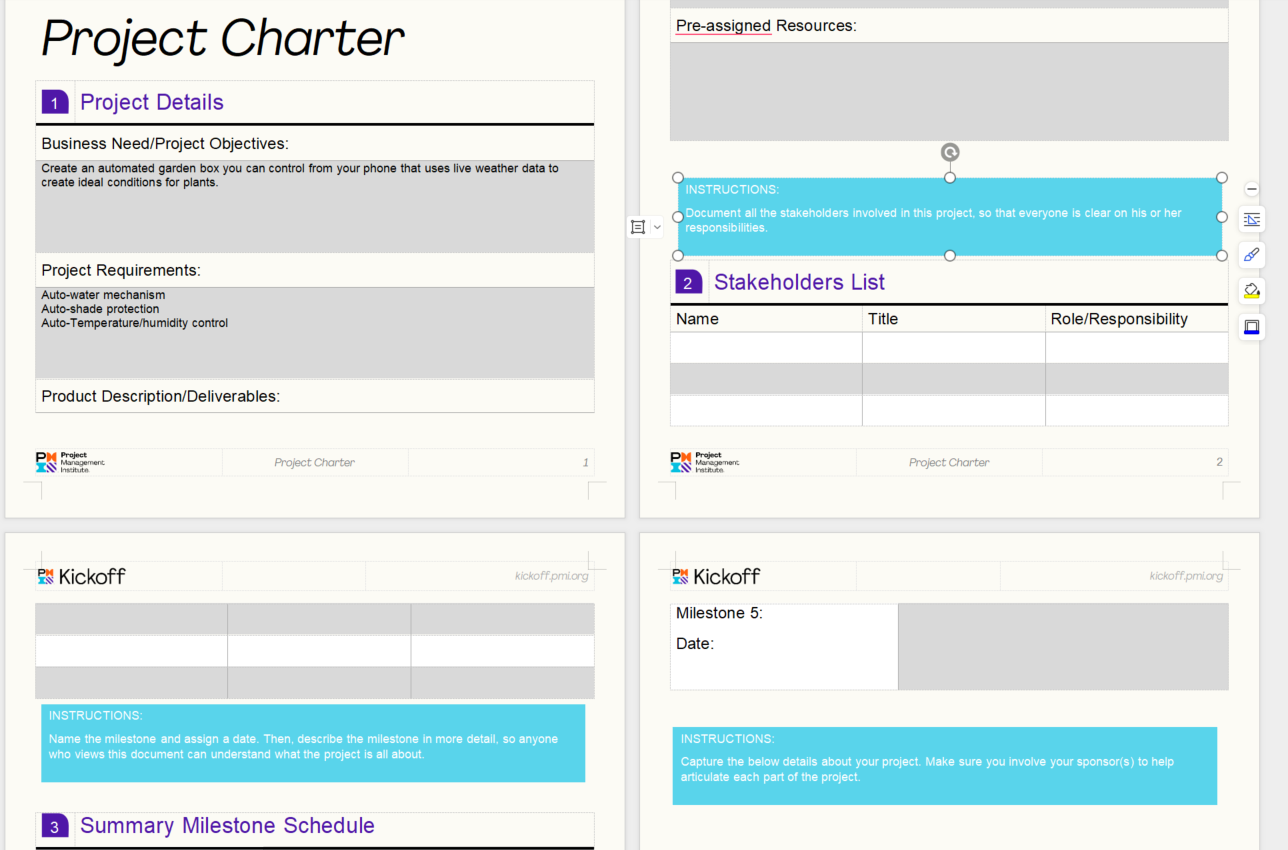 Project Management Template 1